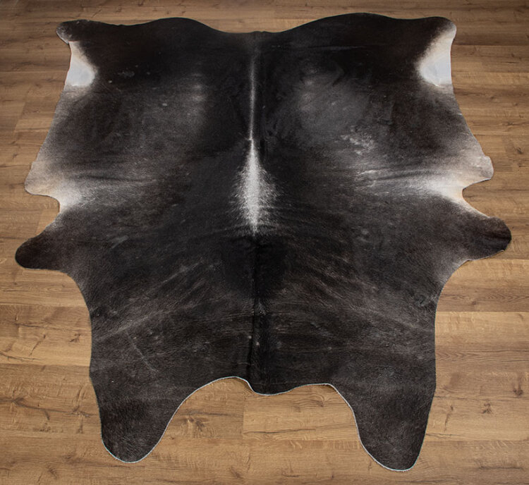 Kuhfell Teppich Braun Weiss XXL